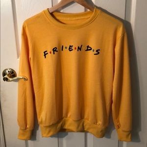 longsleeve yellow f•r•i•e•n•d•s shirt